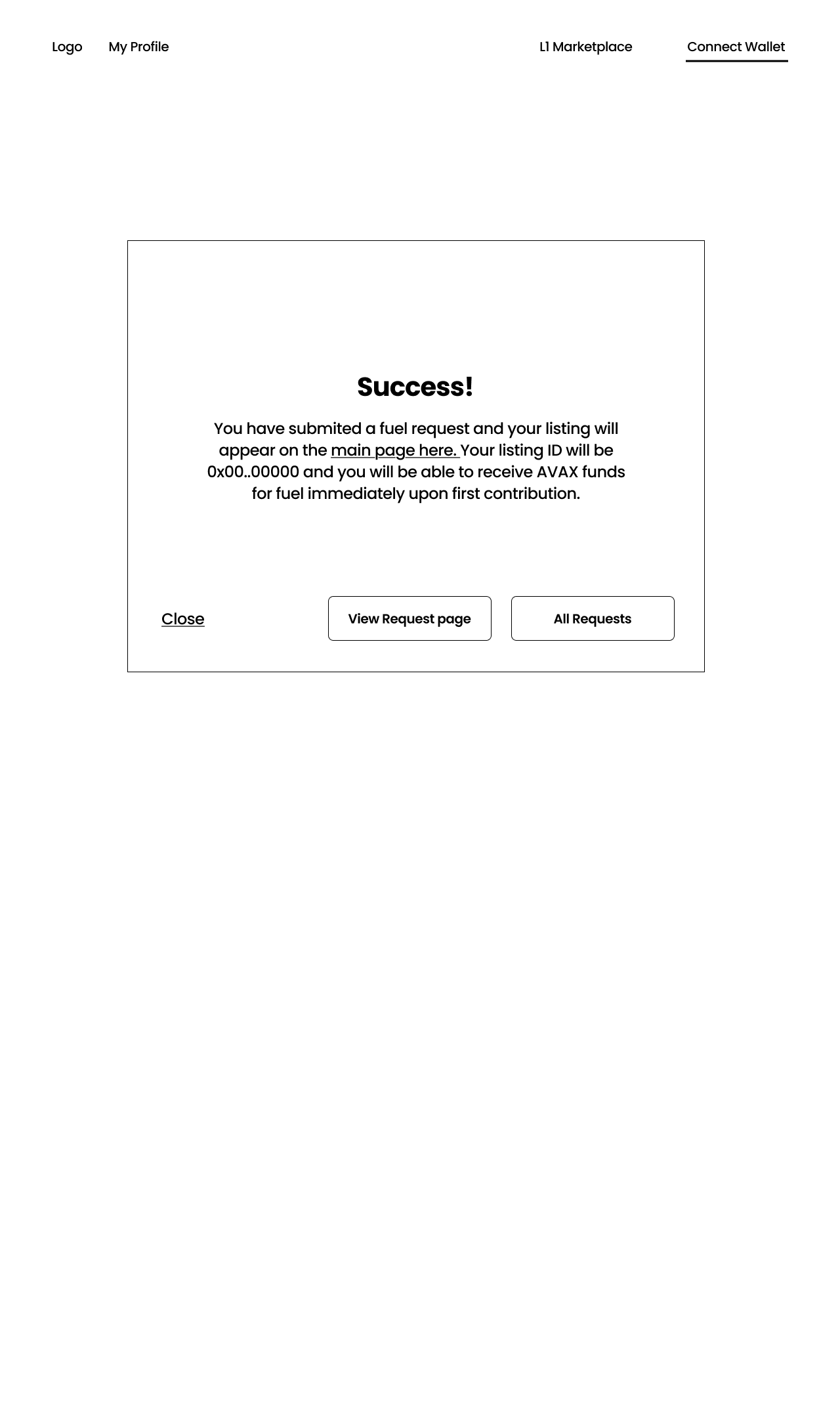 Wireframes for Gas Station UI