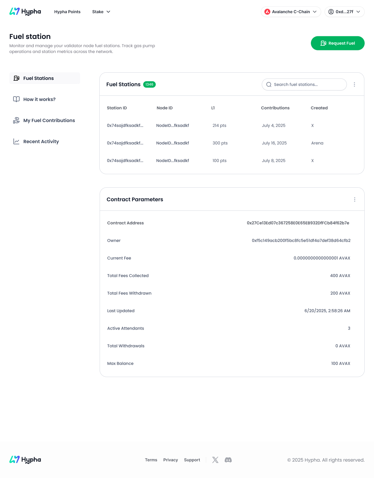 Concepts for Gas Station UI