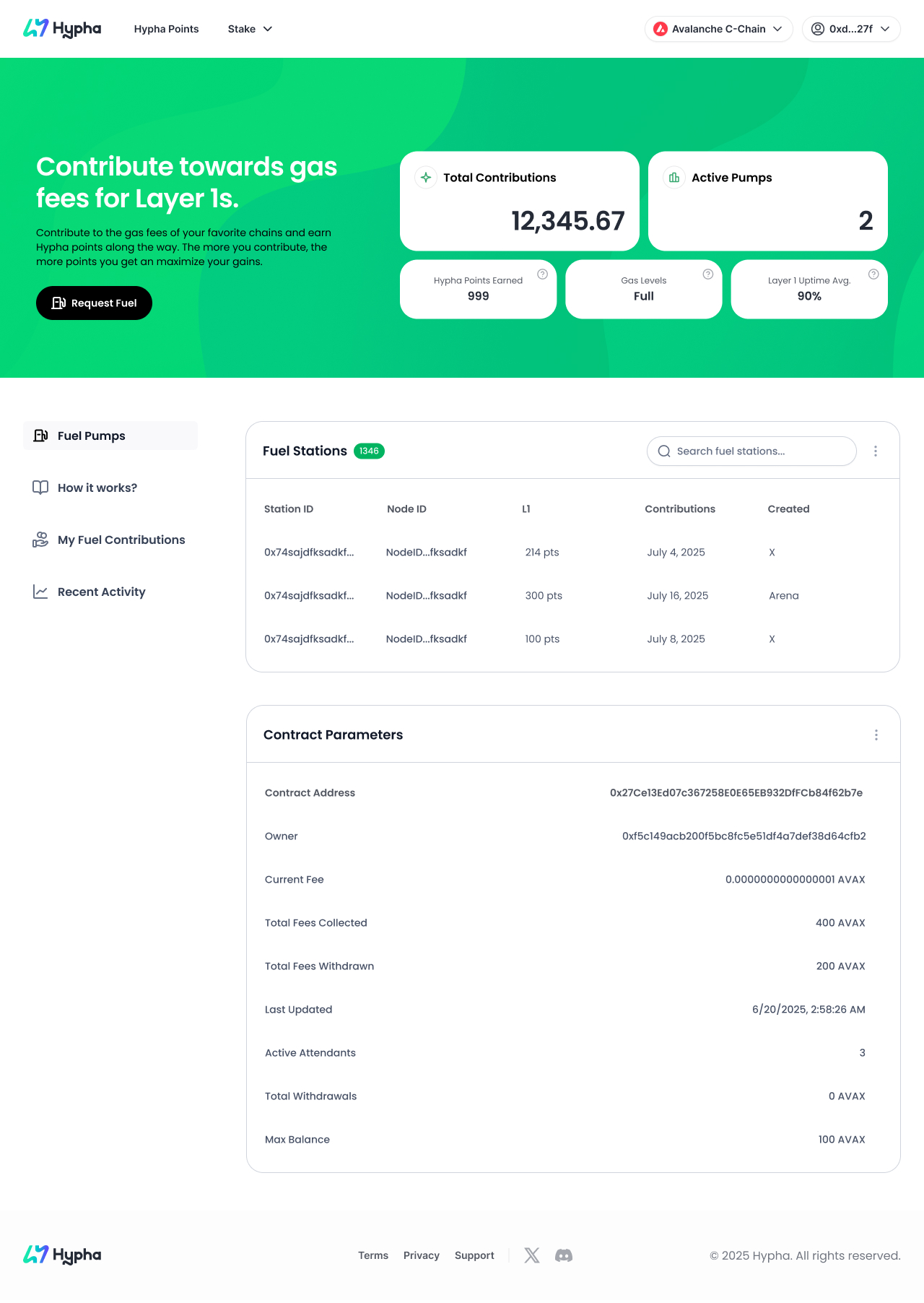 Concepts for Gas Station UI
