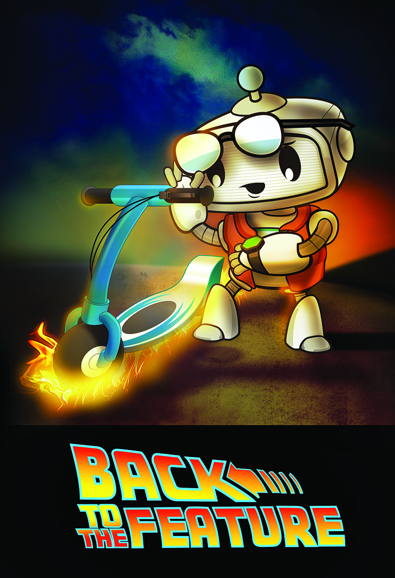 poster based on back to the future.