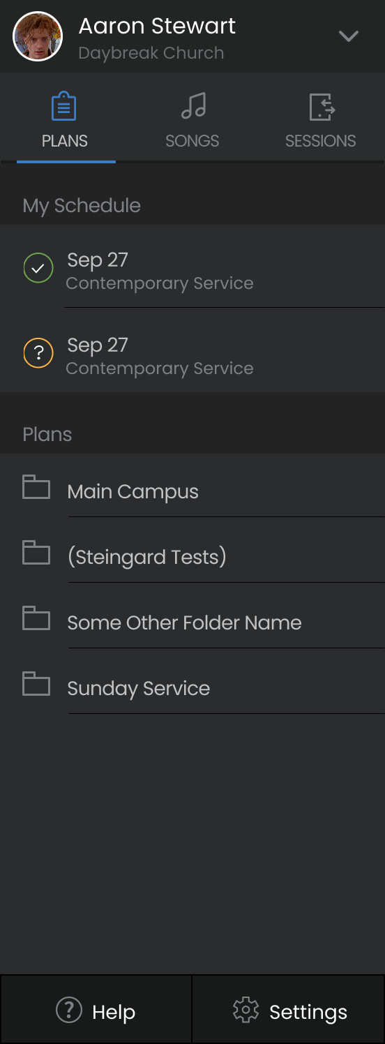 UI deisgn for Music Stand on mobile device