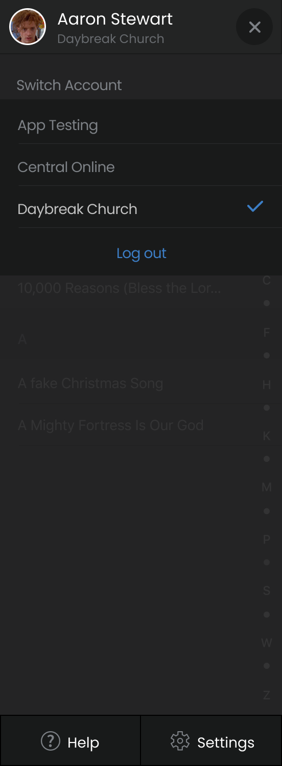 UI deisgn for Music Stand on mobile device