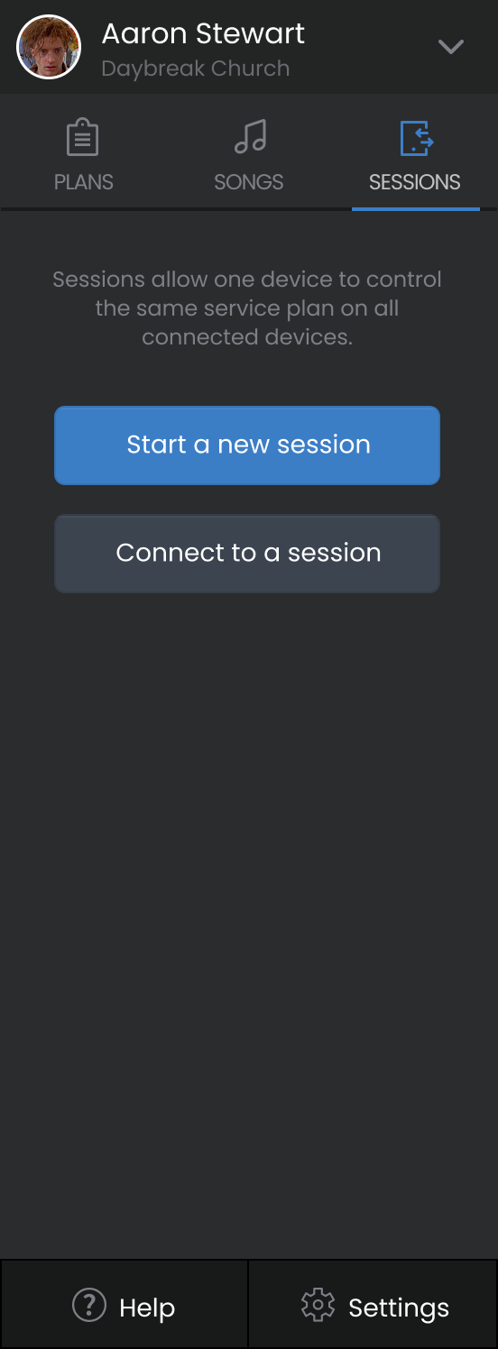 UI deisgn for Music Stand on mobile device