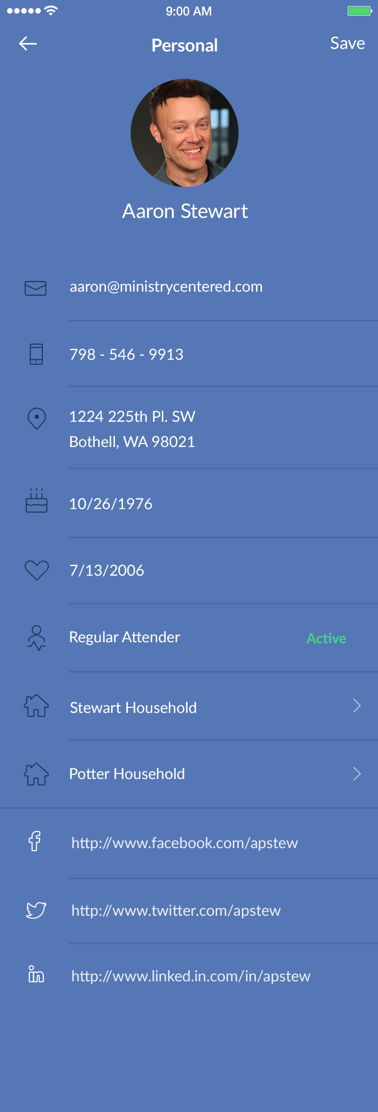 Mobile Profile - Alternative View