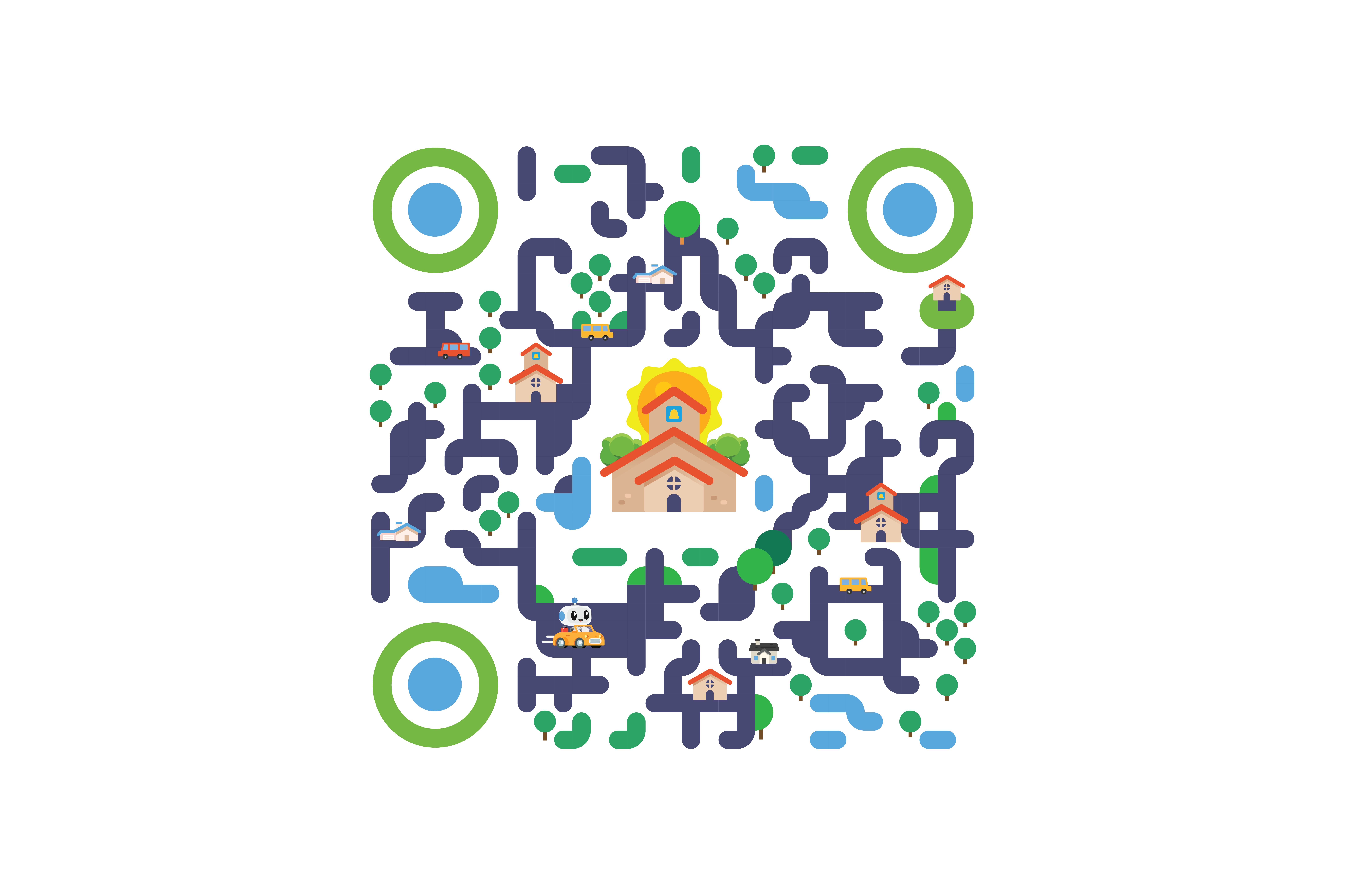 White QR Code Design